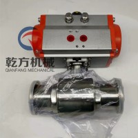 快裝氣動球閥，氣動快裝直通球閥 304不銹鋼快裝球閥